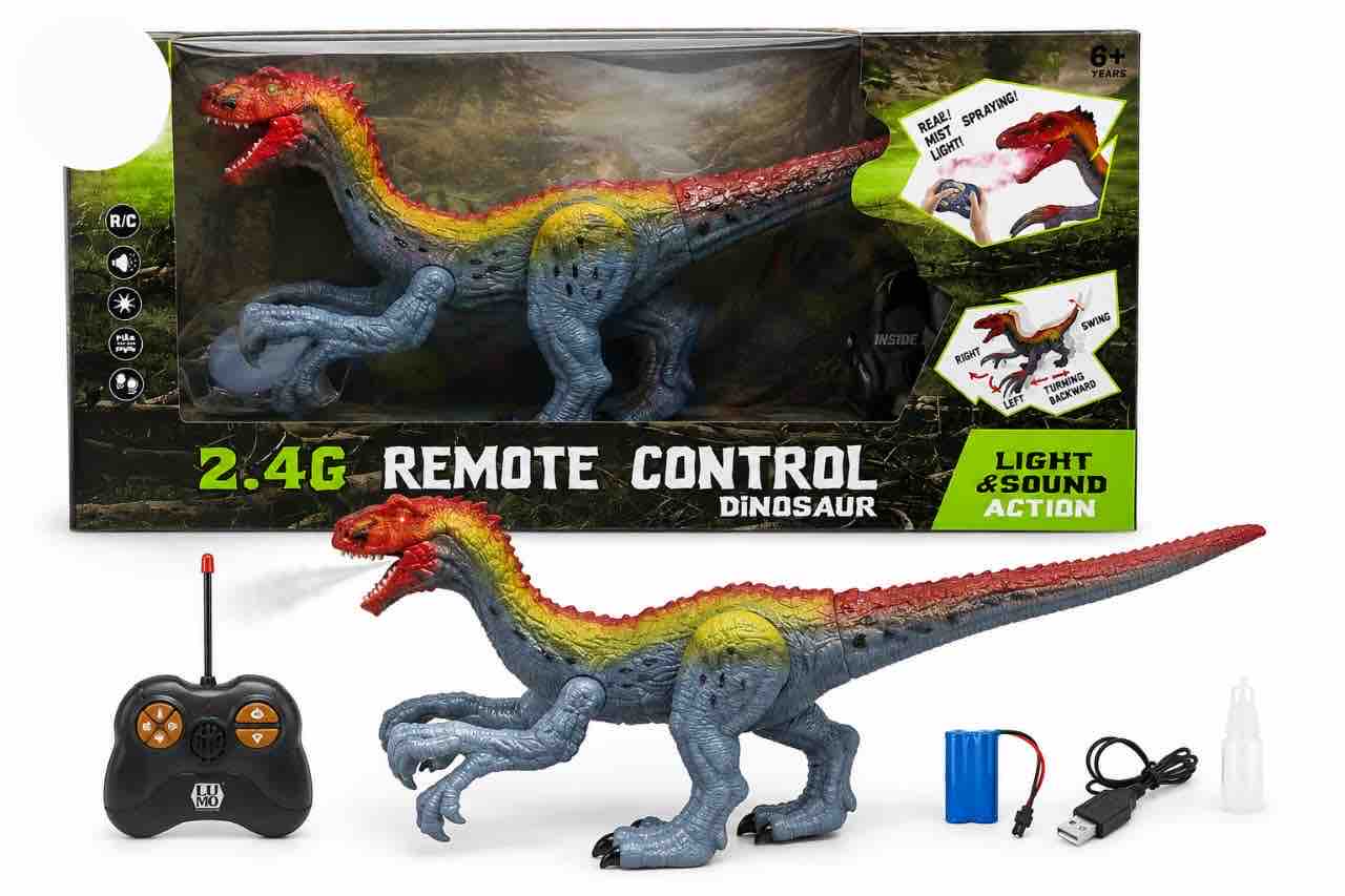 2.4G RC Dinosaur Toy With Light, Sound & Spray | Kidoyz