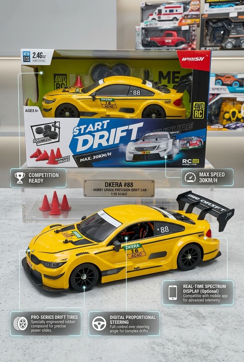 30 KM Speed Hobby Grade RC Drift Car | Kidoyz