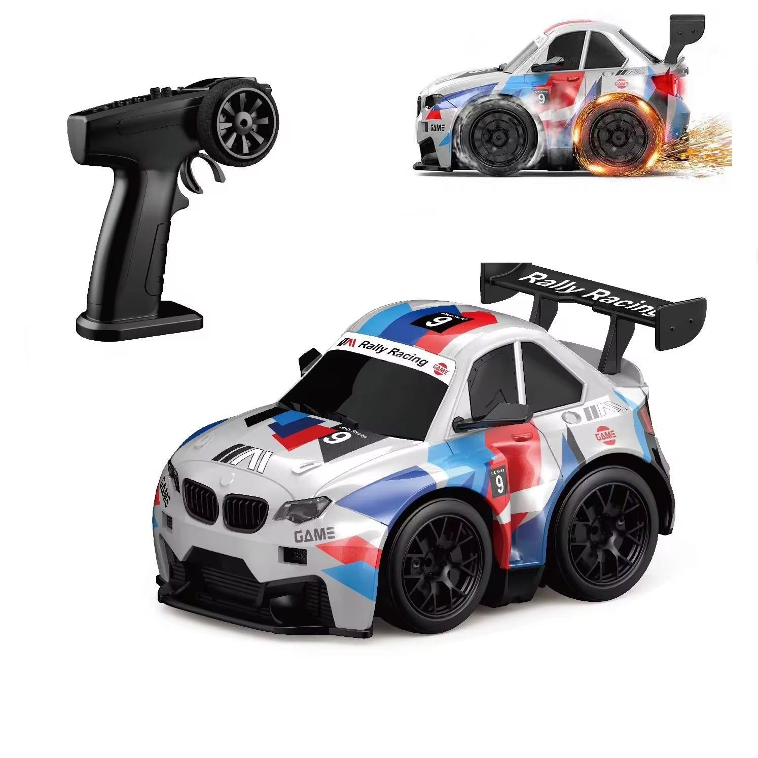 RC Drift BMW Hobby Grade Car with Sparkling Feature | Kidoyz