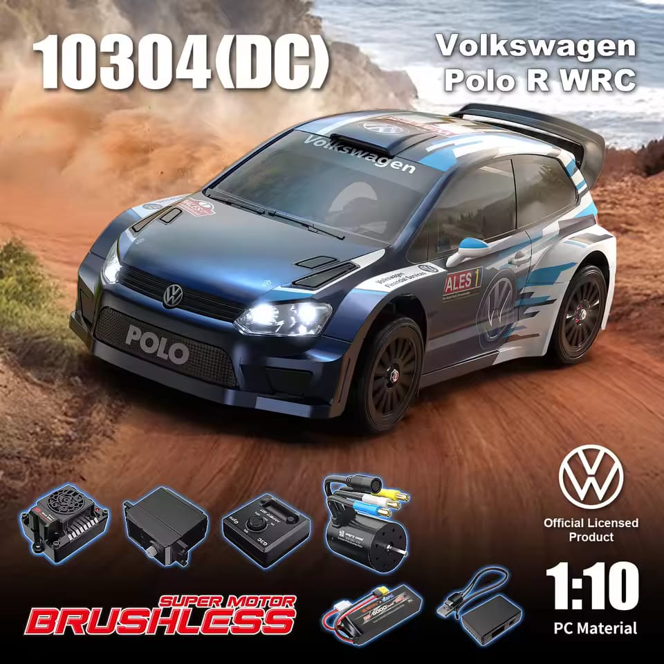Hyper Soft Play MJX Hyper Go Volkswagen Polo 1:10 R WRC 3S-70km/h RC Car | Kidoyz