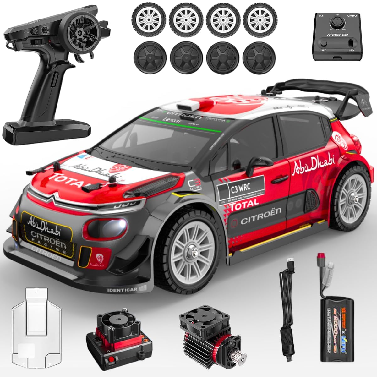 Hyper Soft Play MJX Hyper go 1:10 Citroen C3 Rally RC Car | Kidoyz
