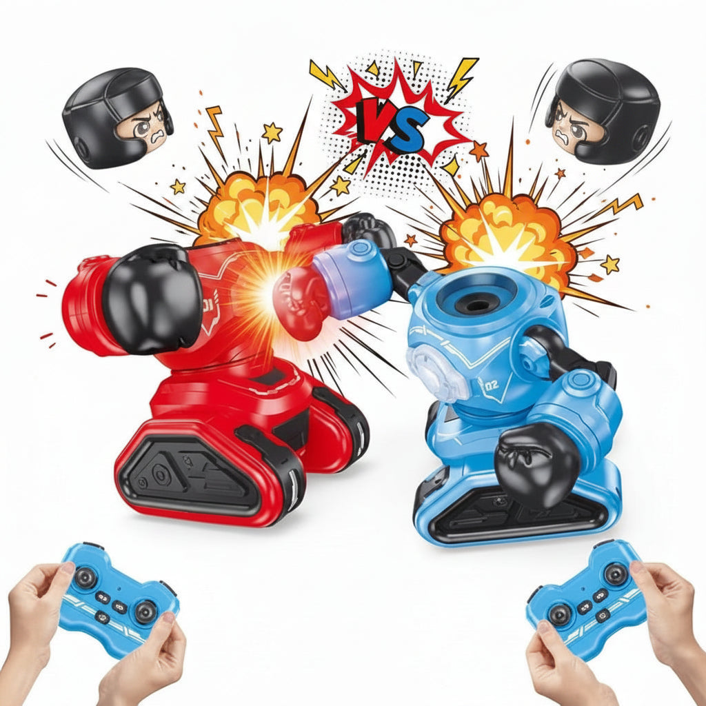 Kid Riding Robot RC Battle Boxing Robots 2 Player With Lights | Kidoyz