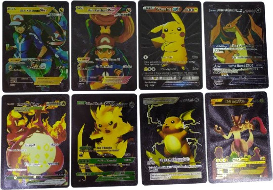 Pokemon 55 Pcs Black Foil Cards (, V, GX, EX & Basic cards ) (Black) | Kidoyz Pokemon 55 Pcs Black Foil Cards (, V, GX, EX & Basic cards ) (Black) | Kidoyz