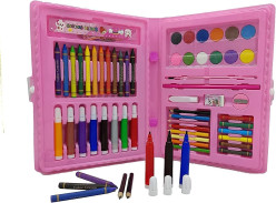 Image of Colors 68 Pc Color Set Kit For Kids All in 1 Colors Box Drawing Kit with Crayons Oil Pastels For Boys And Girls Art Craft Kit Random Color