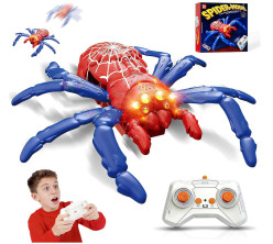 Image of Wall Climbing Spider RC Toy with Remote Control, Rechargeable Creepy Crawler Climbs Walls & Ceilings